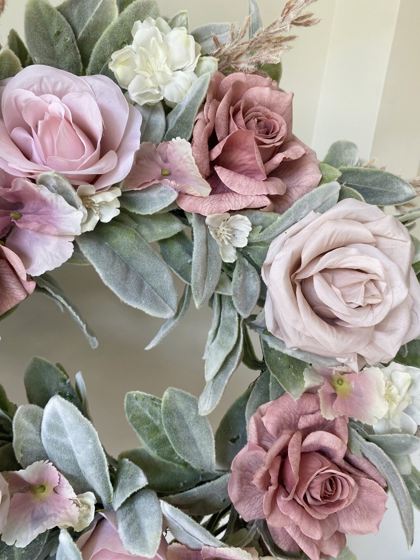 Mothers Day Artificial Flower Wreath