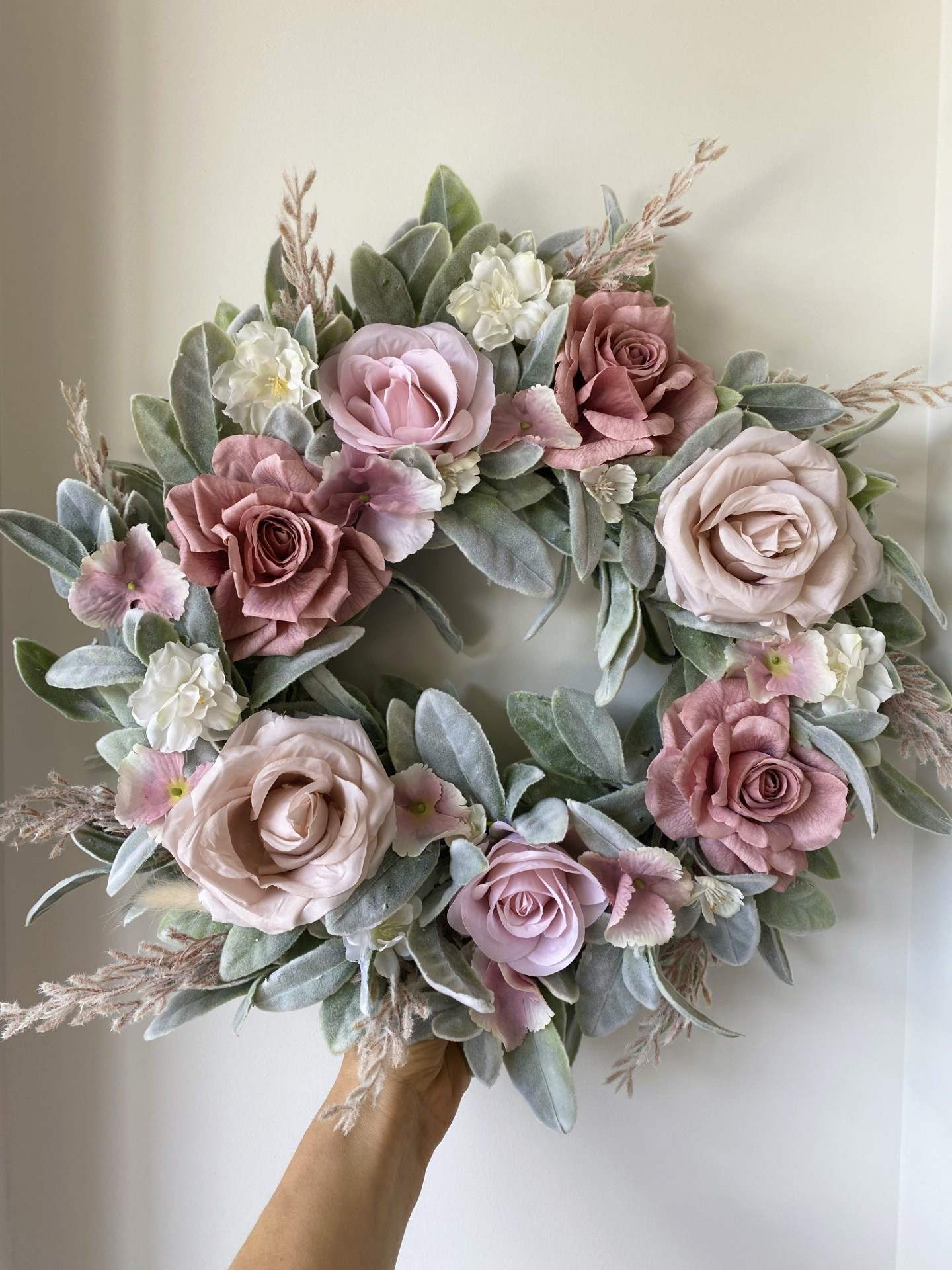 Mothers Day Artificial Flower Wreath