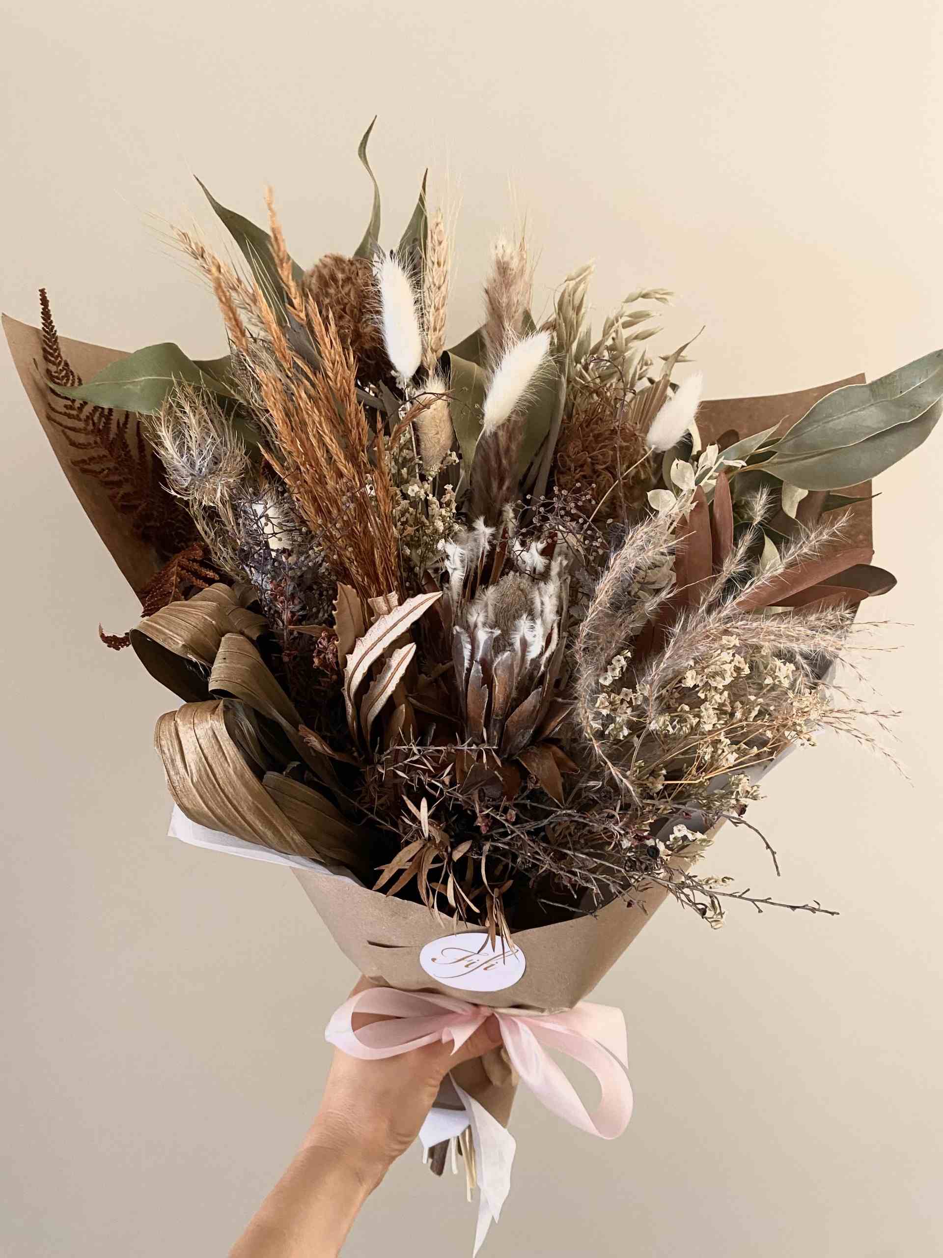 Dried Natural Flower Mothers Day Bouquet