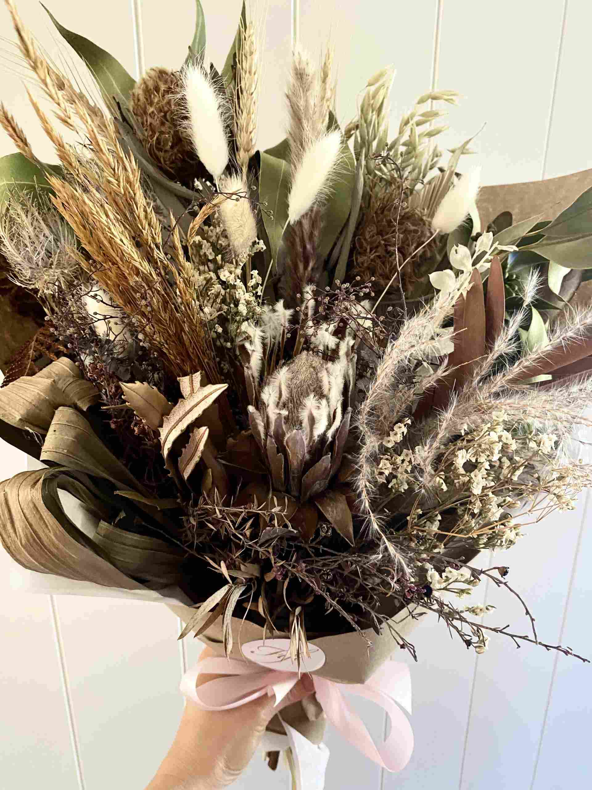 Dried Natural Flower Mothers Day Bouquet