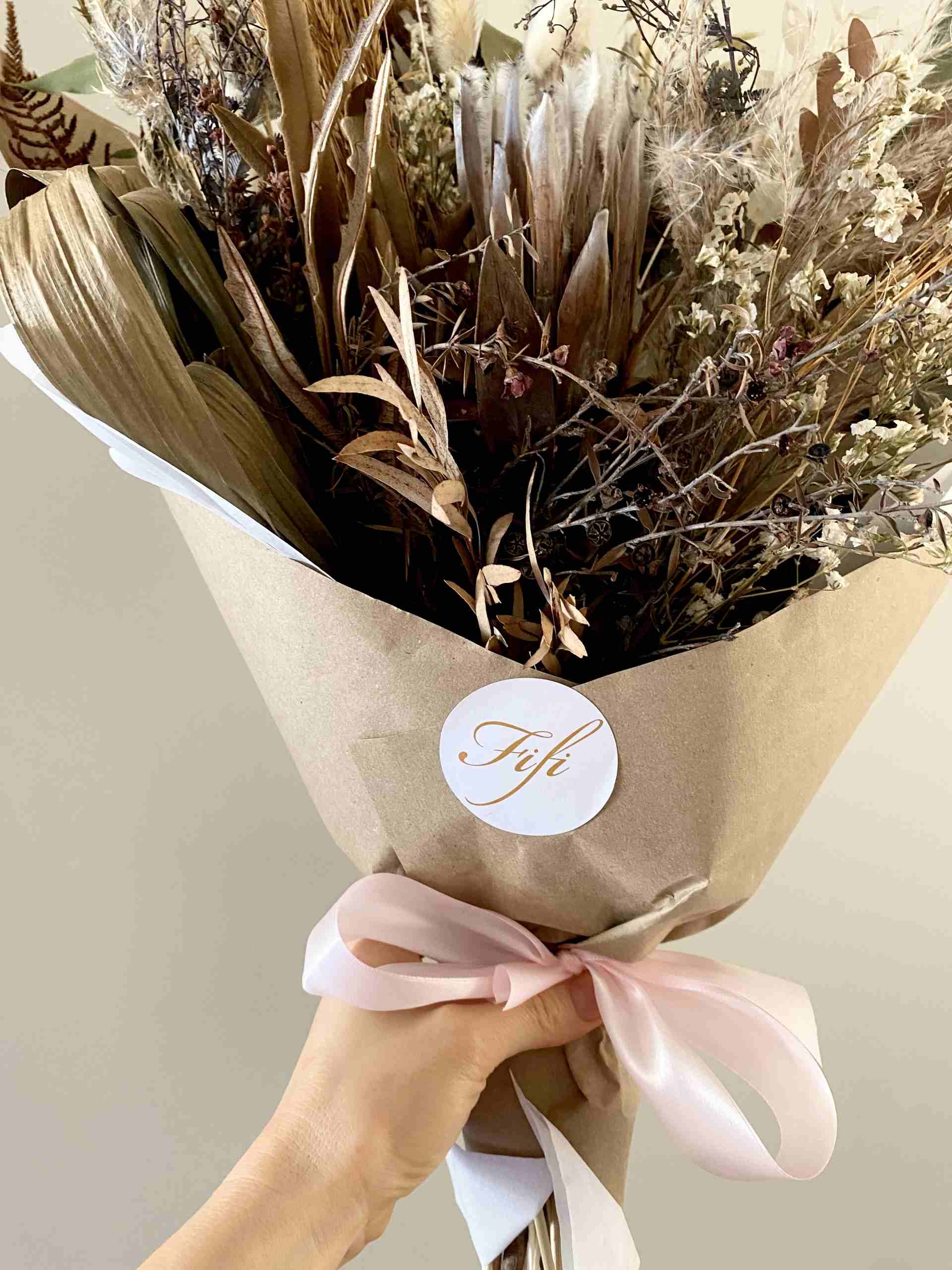 Dried Natural Flower Mothers Day Bouquet